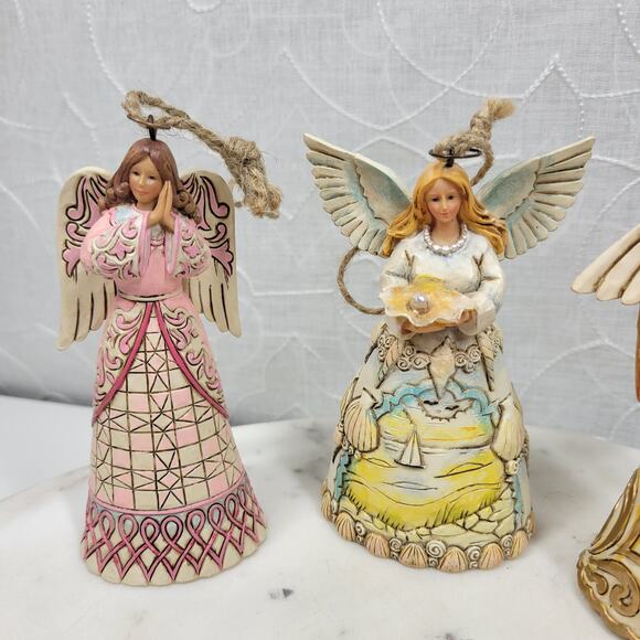 Jim Shore Heartwood Creek Angel Ornament Lot of 8 Christmas Figurines Holiday - Picture 7 of 15
